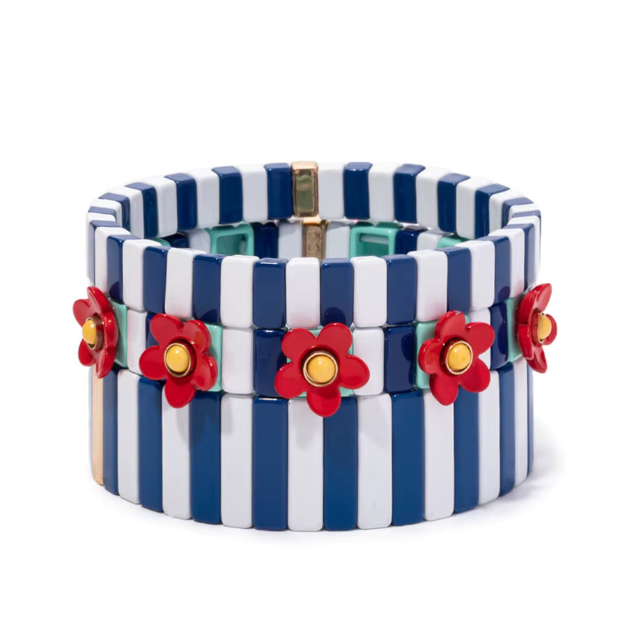 BEUTIFOR Armreif Emaille, weiß-blau, Damen - Bild 2