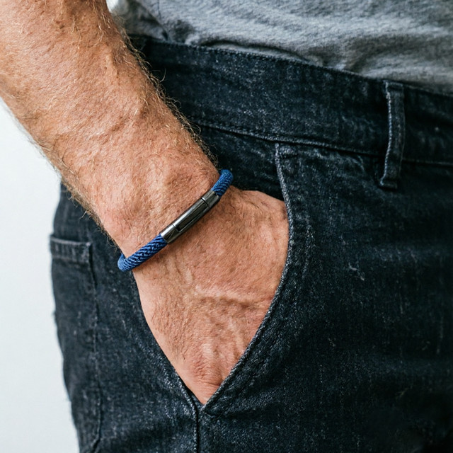 Noter Fashion Herren-Kordelarmband, Edelstahl, Herren - Bild 1