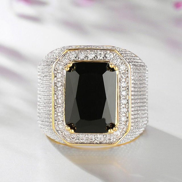 Huitan Ring, Zirkonia, Silber, Kupfer, Damen - Bild 1