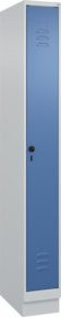 C+P Spind Classic PLUS Spind mit Sockel, 1 Abteil, Sicherheits-Drehriegel und 3 Garderobenhaken, H: 195 cm, B: 25 cm, T: 50 cm - Bild 1