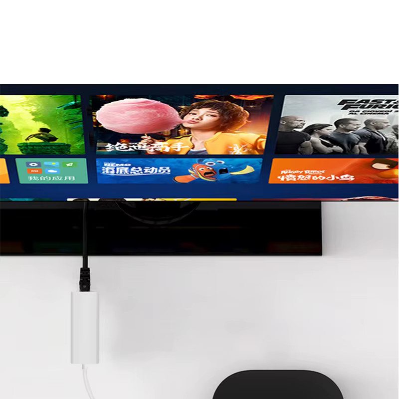 OULLX USB zu RJ45 Ethernet Adapter Splitter in Weiß für Tablet, Laptop und PC mit Micro USB und USB-A Anschlüssen für 100Mbps Netzwerkverbindung - Bild 1