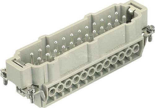Harting Han E 24 Stifteinsatz mit PE-Schrauben in Grau - Bild 1