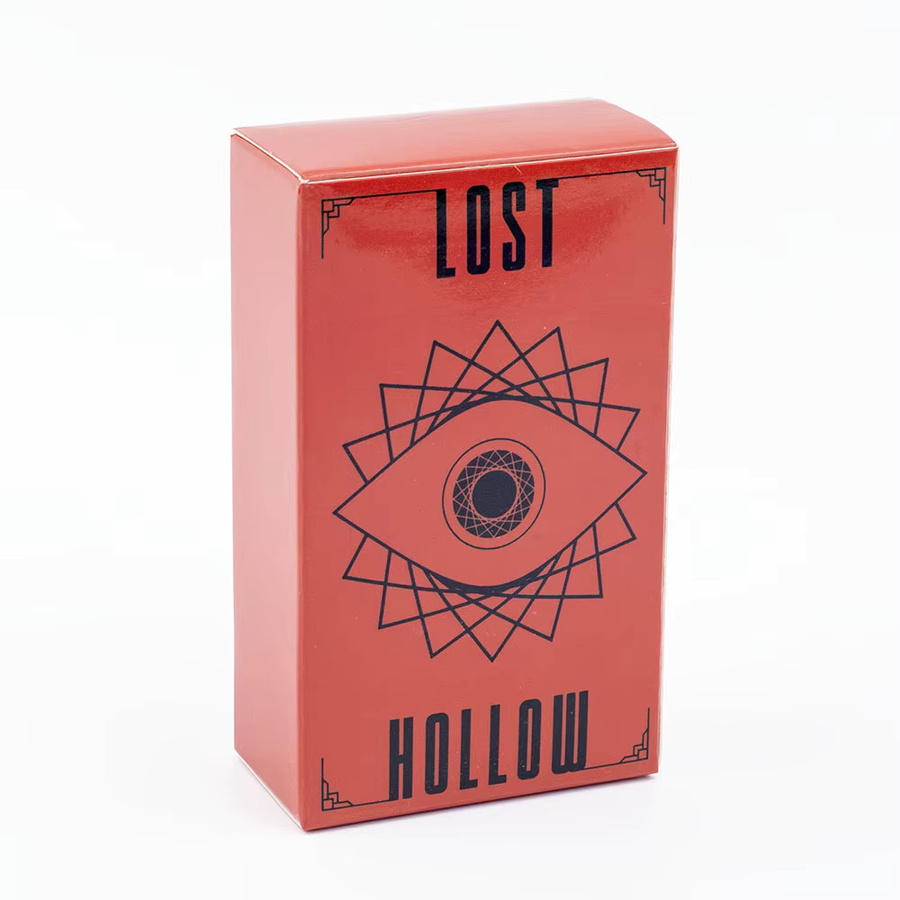 Lost Hollow Tarot Kartenspiele Wahrsagerei rot vergoldete Kanten - Bild 2