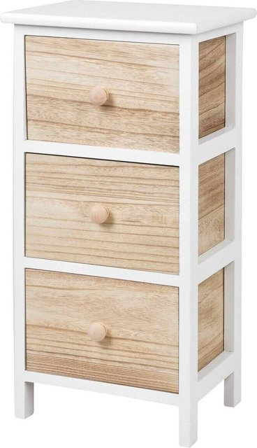 POCOline Aufbewahrungsregal aus Holz in Weiß, B/H/T: 23 x 61 x 30 cm - Bild 1