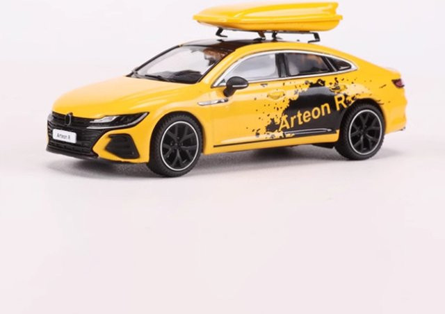 GCD Arteon R Legierung Automodell, Maßstab 1:64, Gelb - Bild 1