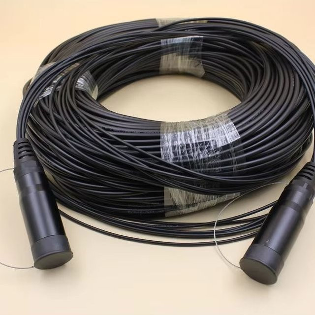 ELINK Glasfaser-Patchkabel Outdoor Singlemode FTTH-Jumper LC-LC gepanzert wasserdicht 4 Kerne - Bild 1