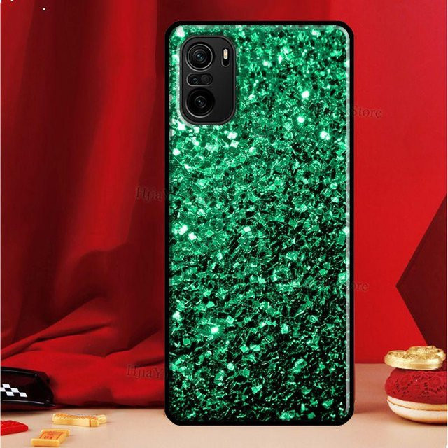 Xiaomi Handyhülle Regenbogen Glitzer Sparkles in Aqua Blau für Redmi Note 11 Pro 10 Pro 9 Pro 8 und weitere Modelle - Bild 1