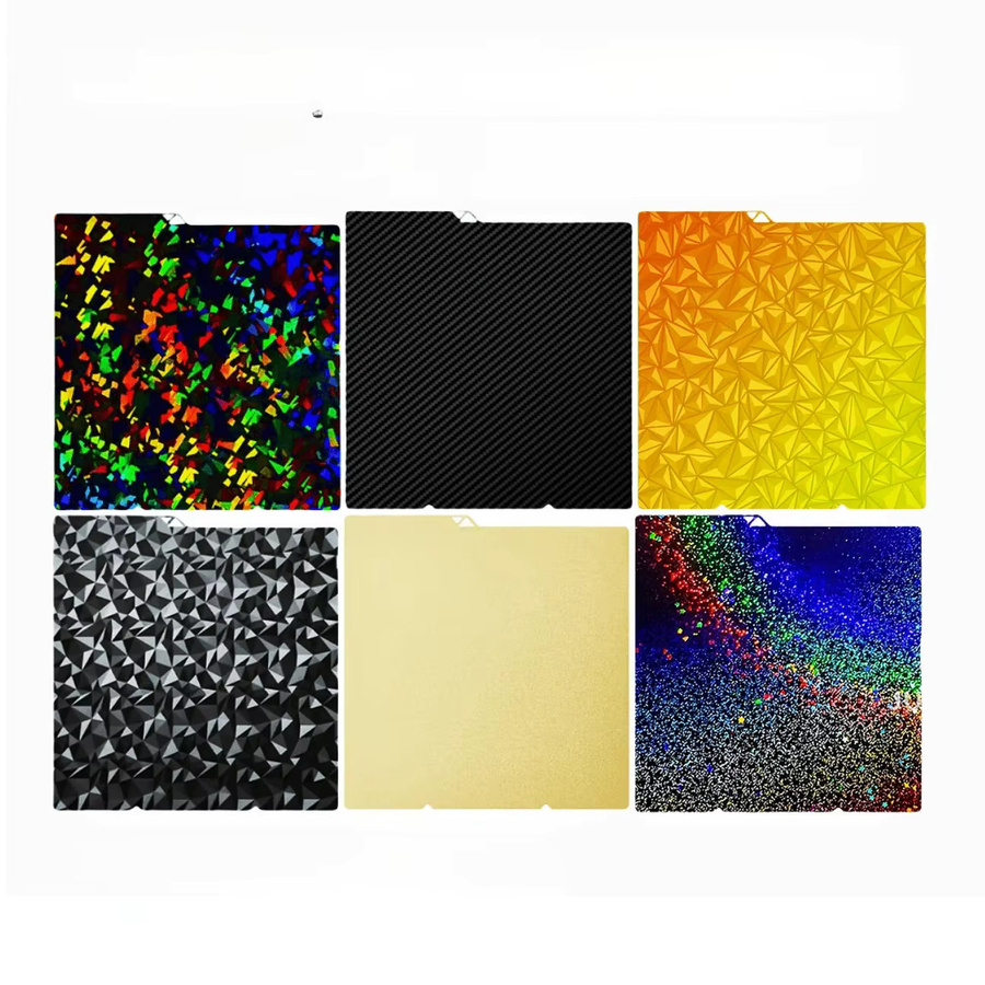 BEGRINT Bauplatten-Set für Kobra S1 mit doppelseitiger PEO-Chamäleon Bauplatte und sternenklarer PEY-Bauplatte sowie flexiblem PEI-Federstahlblech, B/T: 26,4 x 27,6 cm, Multicolor - Bild 1
