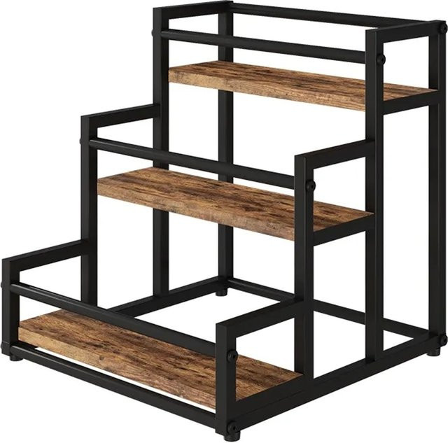 Vicco Küchenregal Fyrk Eiche rustikal mit 3 offenen Fächern B: 33 cm, T: 34 cm, H: 34 cm - Bild 2