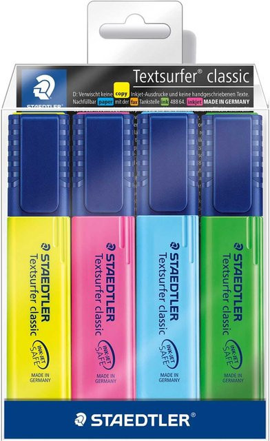 Staedtler Textmarker 4er Set Multicolor mit Keilspitze - Bild 1