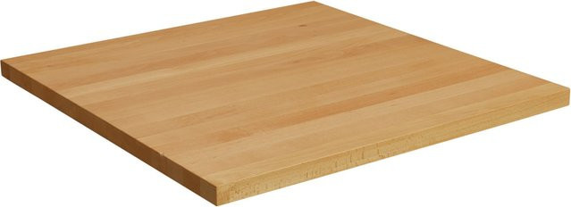 VEGA Indoor-Tischplatte Kentucky quadratisch in Buche Natur, B/T/H: 80 x 80 x 3 cm - Bild 1