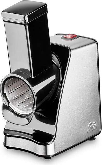 Solis Slice & More Multiraffel Typ 8401 Zerkleinerer in Schwarz und Silber mit 5 Schneidetrommeln, B/T/H: 30 x 13 x 22 cm - Bild 1