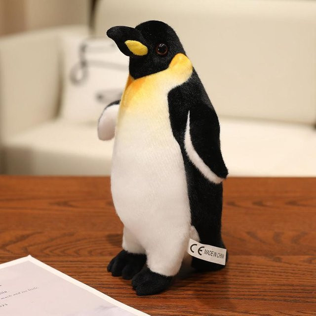Eisbär-Pinguin-Stofftier, Plüsch / Textil, schwarz, 25cm, ab 3 Jahre - Bild 1