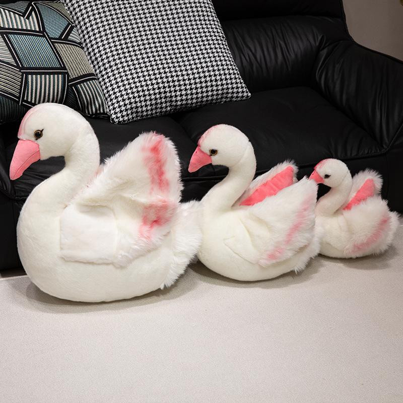 Kawaii Realife Schwan Plüschtier, weiß, 25cm, ab 14 Jahre - Bild 2