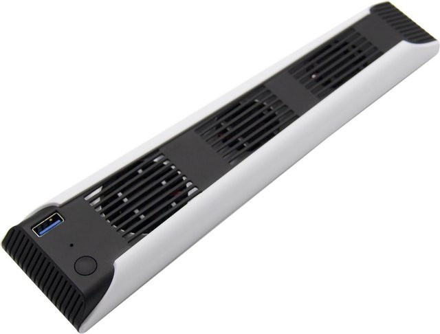 KONNWEI Multifunktionaler USB Temperaturkühler für PS5 Konsole in Weiß mit Geräuschreduzierung - Bild 1