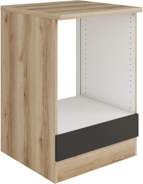 Optifit Küchen-Herdumbau Noah420 Kaya290 in Wildeiche Anthrazit, B/T/H: 60 x 60 x 88 cm - Bild 1