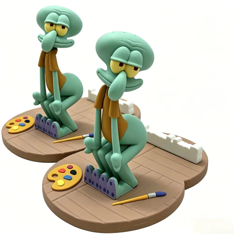 Bandai SpongeBob Schwammkopf Thaddäus Handyhalterung, Anime-Figur - Bild 6