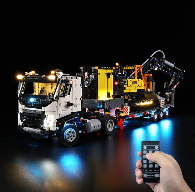 BlockGlow LED-Beleuchtungsset für LEGO Technic Volvo FMX Truck EC230 Elektrobagger 42175, Zubehör - Bild 1