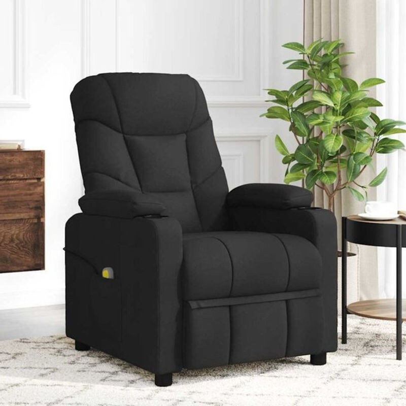 Relaxsessel vidaxl in Schwarz aus Stoff und Metall - Bild 1