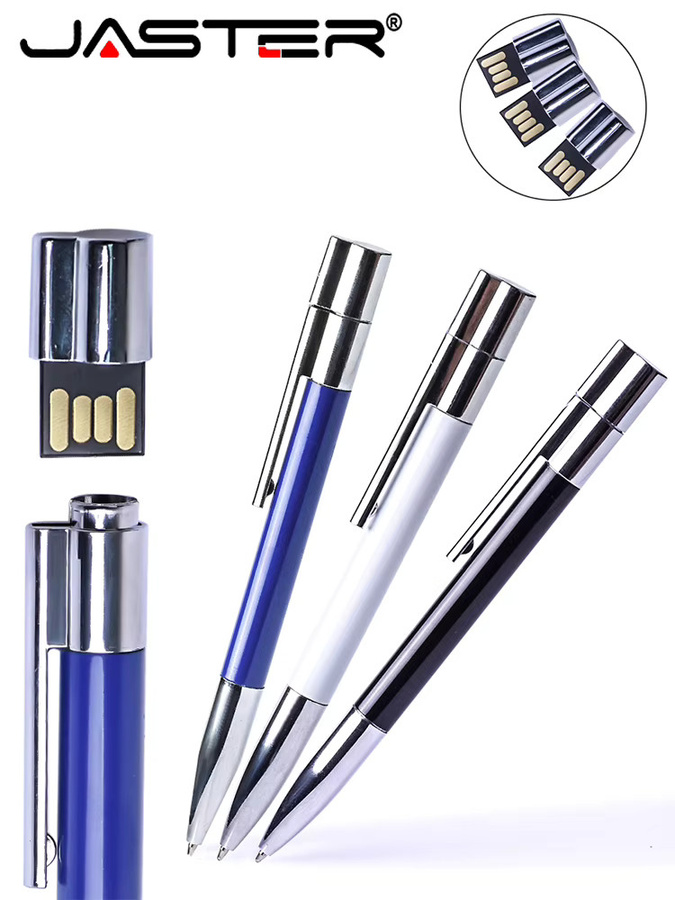 JASTER USB 2.0 Flash-Laufwerk Metallstift in Blau - Bild 3