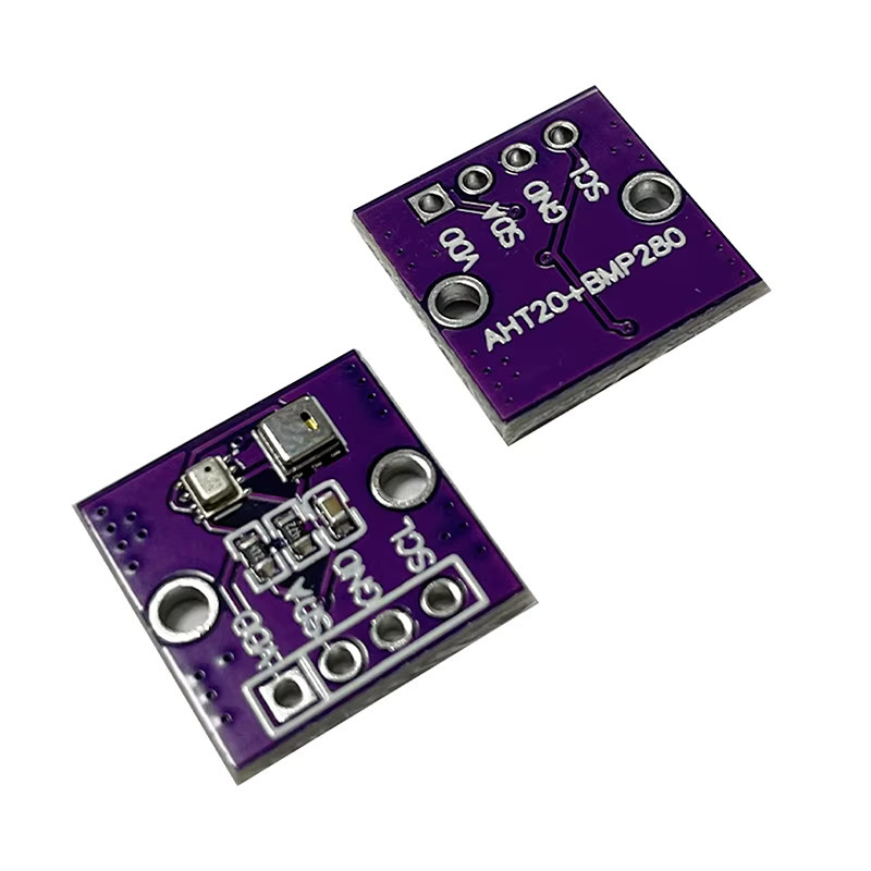 JINHF Hochpräziser Atmosphärendrucksensor AHT20+BMP280 für Arduino zur Messung von Temperatur, Feuchtigkeit und Luftdruck in Lila - Bild 3