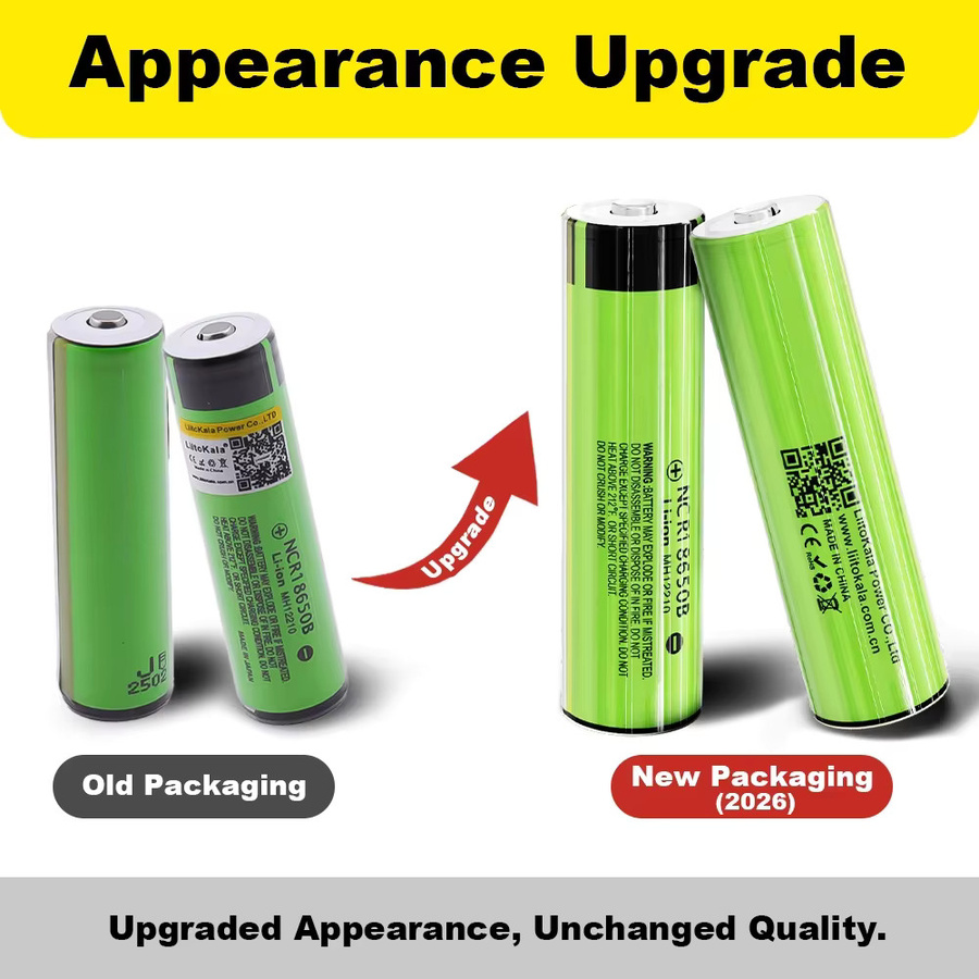 LiitoKala 18650 Akku NCR18650B mit 3400 mAh und 3,7 V in Grün - Bild 4