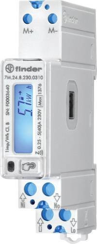 Finder 7M.24.8.230.0310 Digitaler Zweirichtungs-Hutschienenzähler 40A in Weiß - Bild 1
