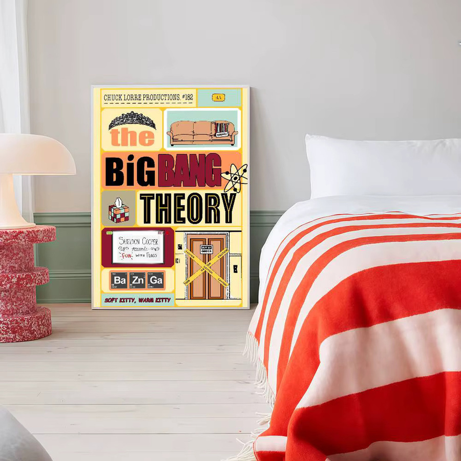 Rastar Wandkunst The Big Bang Theory Paper Poster in Multicolour im skandinavischen Design - Bild 4