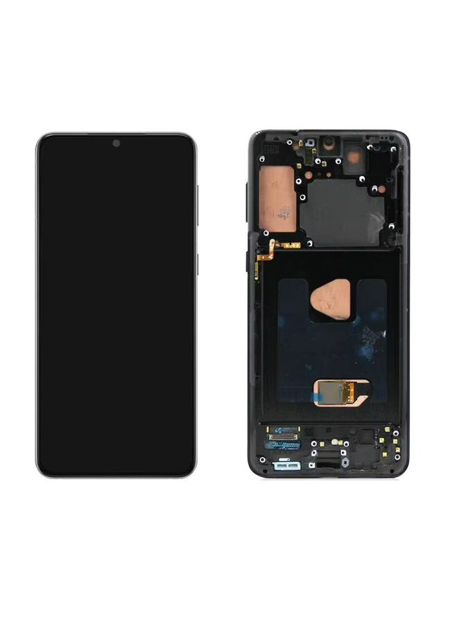 Samsung S21 Plus 5G Ersatzdisplay mit Rahmen und Touch Digitizer in Schwarz - Bild 4
