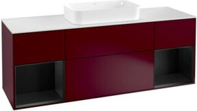 Villeroy & Boch Waschtischunterschrank Finion mit Abdeckplatte, Farbe Weiß, Peony Matt, B/T: 160 x 60 cm - Bild 1