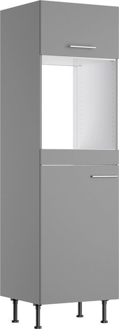 Optifit Küchen-Hochschrank Mats825 für Backofen und Kühlschrank in Basaltgrau, Breite: 60 cm - Bild 1