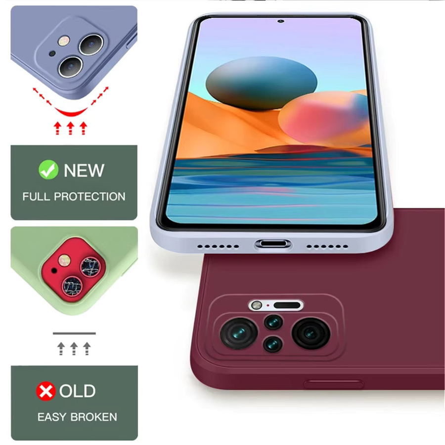 Original Flüssigsilikonhülle für Xiaomi Redmi Note 10 Pro 4G in Schwarz als TPU Vollschutzhülle - Bild 1