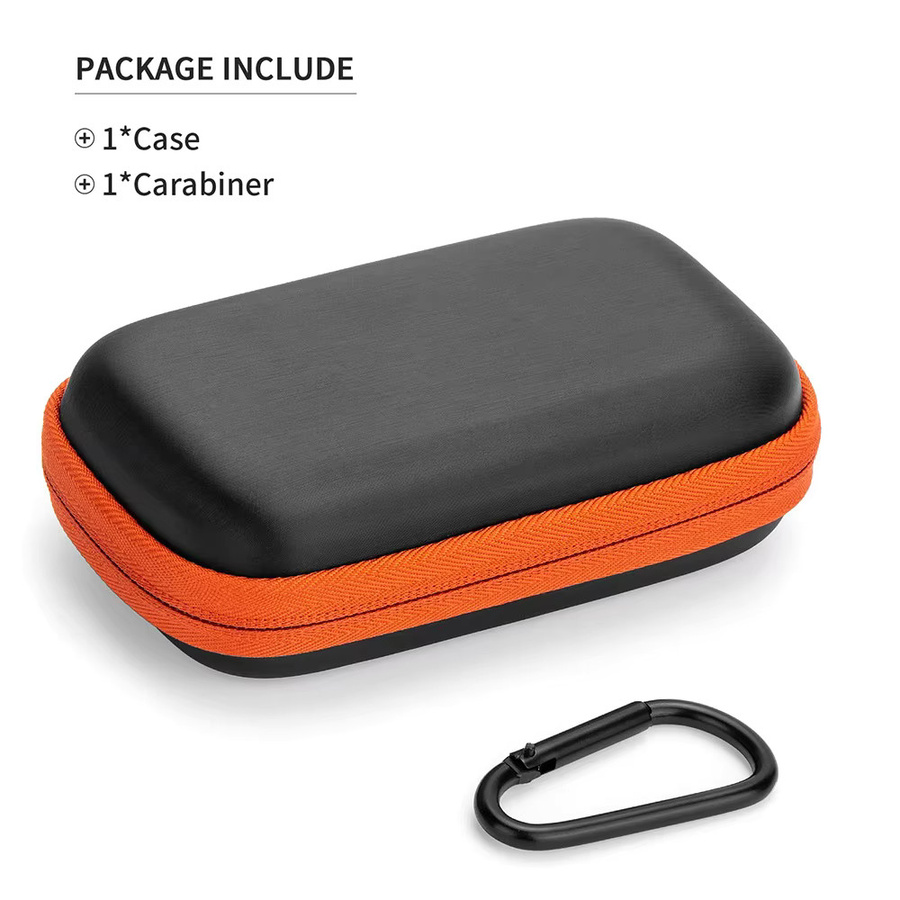 SanDisk Tragbarer Festplatten-Aufbewahrungskoffer aus stoßfester Hart-EVA-Hülle mit wasserdichter Netztasche und festem Riemen, Schwarz - Bild 5