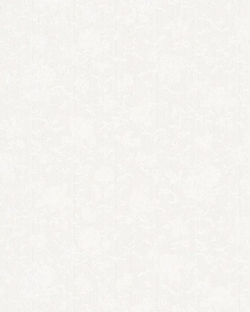 Marburg Vliestapete Floral Rosen in Weiß-Pearl, Motiv Botanisch, Breite: 53 cm, Länge: 10,05 m - Bild 1