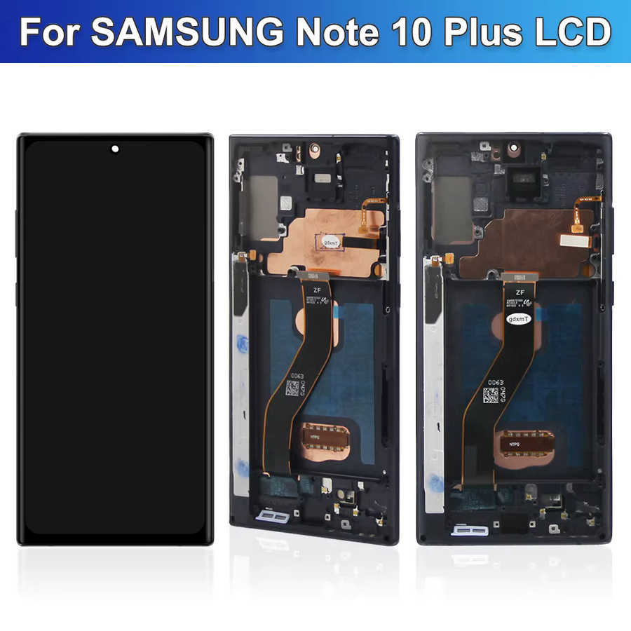 Samsung Galaxy Note 10 Plus TFT Display-Baugruppe mit Touchscreen und Rahmen in Silber für N975F N975F/DS - Bild 2