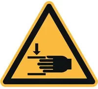 Hinweisschild von H. Marahrens GmbH in Gelb und Schwarz aus Kunststoff - Bild 1