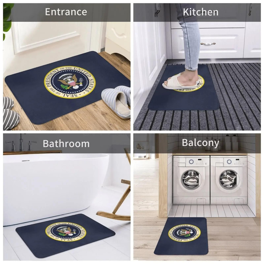 Lumi Home Fußmatte Siegel des Präsidenten der Vereinigten Staaten aus Polyester, rutschfest, B/B: 60 x 40 cm - Bild 6