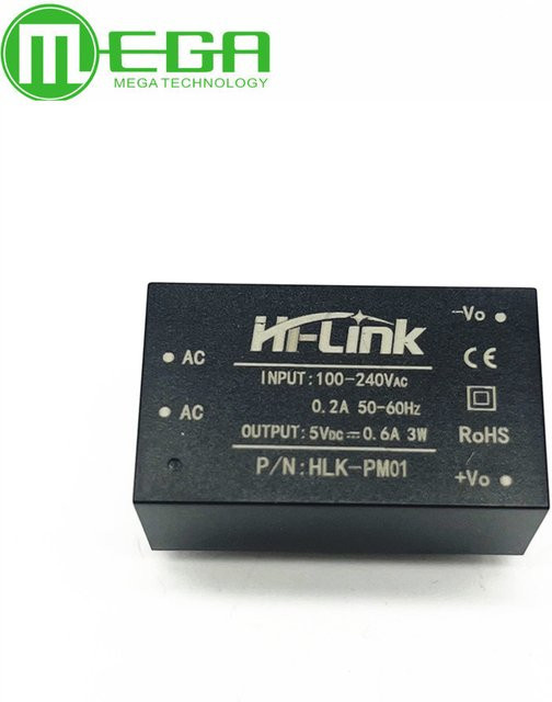AC-DC Step Down Buck Modul Netzteil HLK-PM01 HLK-PM03 HLK-PM12 HLK-5M05 HLK-5M12 in Schwarz - Bild 1