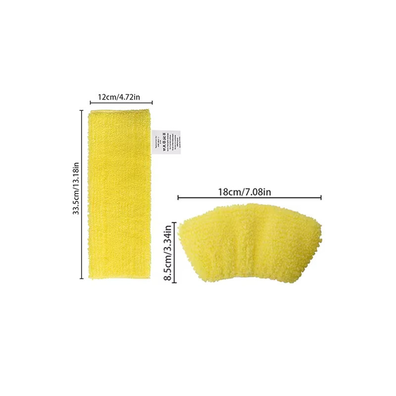 Karcher Easyfix Boden-Mikrofasertücher Set in Gelb für Dampfreiniger SC1 SC2 SC3 SC4 SC5 - Bild 2