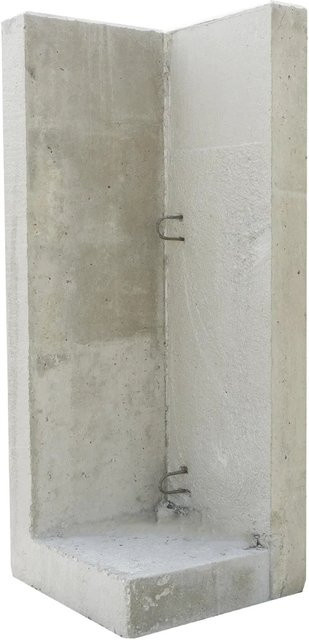 EHL Stützwinkel L-Stein Einleitig in Grau, Sichtbeton, B/H: 50 x 130 cm, Wandstärke: 12 cm - Bild 1