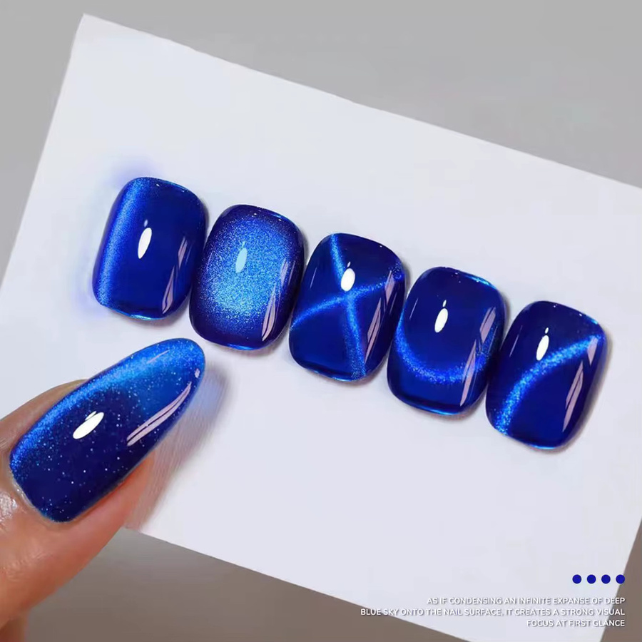 MN Gel-Nagellack, Tiefsee-Blau, schimmernd - Bild 3