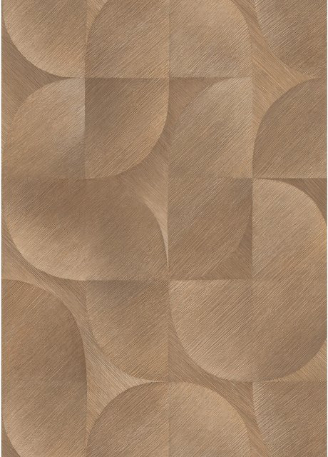 Erismann Vliestapete Martinique Brushed Harmony in Braun mit geometrischem Abstract-Muster für moderne Räume - Bild 1