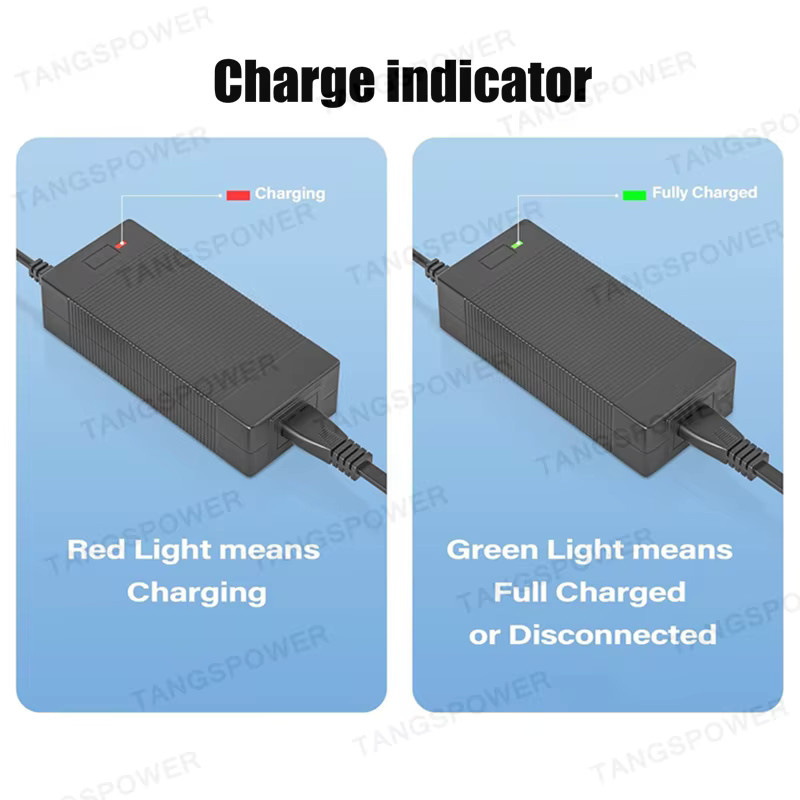 Kugoo Li-Ion Batterie Ladegerät für E-Scooter M4 Pro und E-Bikes, 54,6 V 2A, für 48 V 13S Lithium-Batteriepacks mit GX16 Stecker, Schwarz - Bild 4