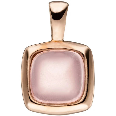 Colfem Anhänger 925 Silber, Roségold vergoldet, Kristall, Unisex - Bild 1