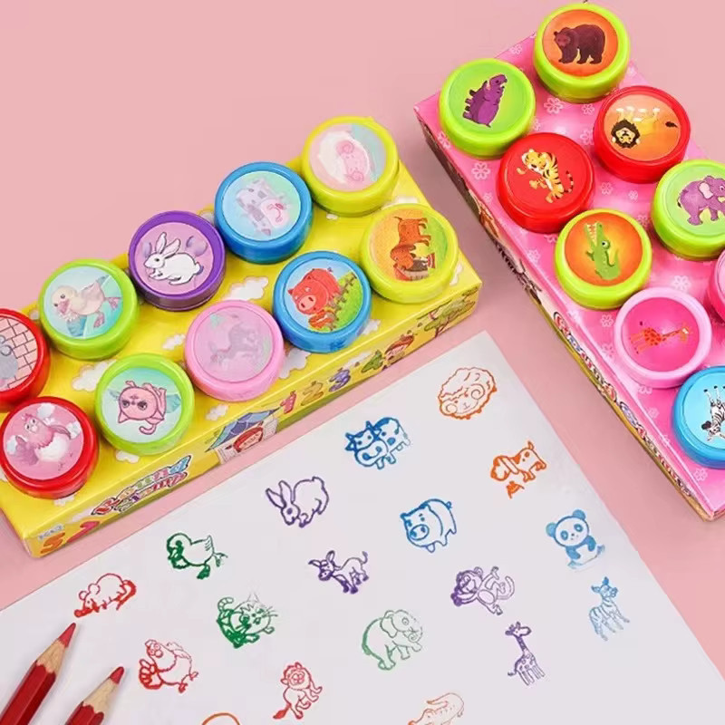 Meade Selbststempel Set für Kinder mit 10 sortierten Motiven in Multicolour zum Basteln und Dekorieren - Bild 2