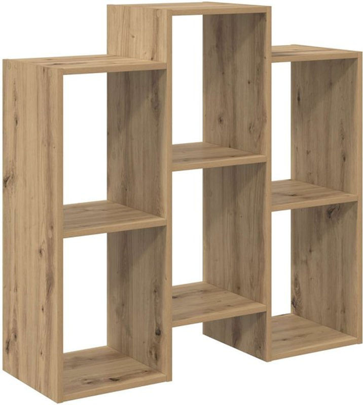 Sideboard vidaXL Artisan-Eiche in Eiche Natur und Beige, Modern und Minimalistisch, B/T/H: 90 x 30 x 90 cm - Bild 1