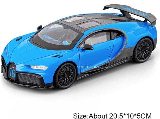 Linyi toy car Chiron Atlantic Modell Sportwagen, 1:24, mit Licht und Sound, ab 14 Jahren - Bild 1