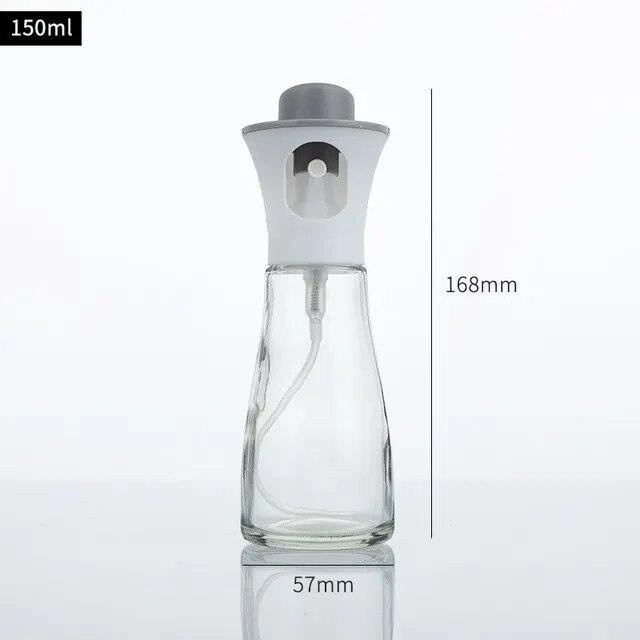 NATAWA Ölflasche und Sprühflasche aus Glas für Küche und Grill, grau - Bild 1