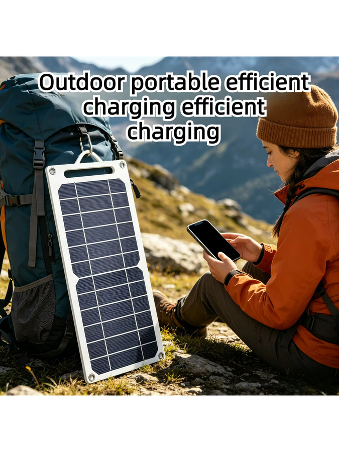 EESBAO Tragbares Solarpanel mit USB-Anschluss für Camping und Notfallgebrauch - Bild 7