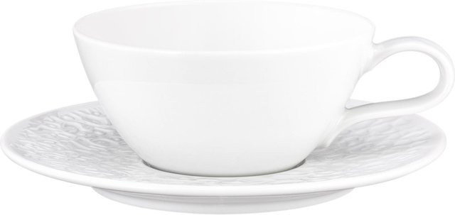 Seltmann Weiden Teetasse mit Untertasse Nori Home aus Porzellan, Weiß, 280 ml - Bild 1